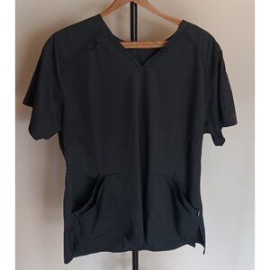 Large CARHARTT Force Black Modern Fit Twill Scrub Top C12106 Womens
